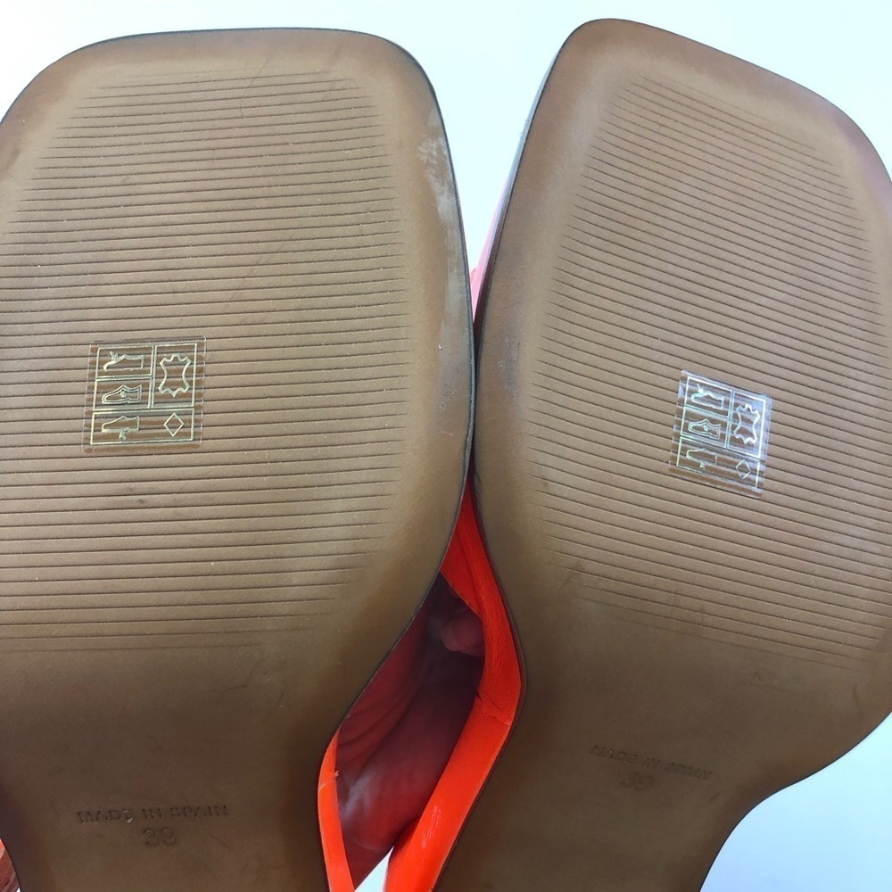 L’Intervalle neon orange platform sandal Size 39 Valtos Mod 70s Disco - Picture 12 of 14